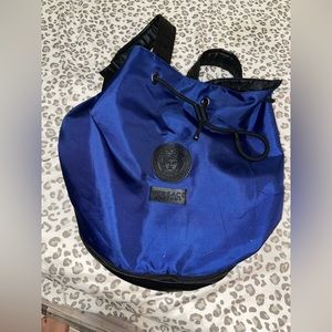 Blue and black Versace bag authentic